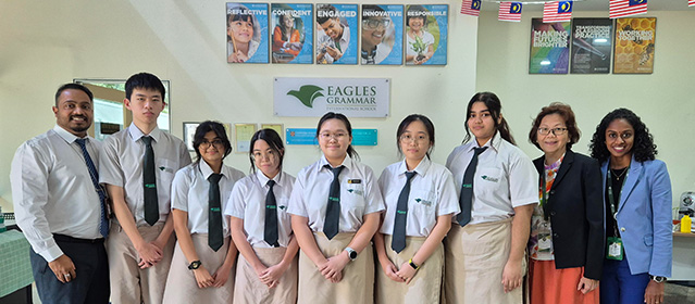 team of six students from Eagles Grammar International School in Malaysia